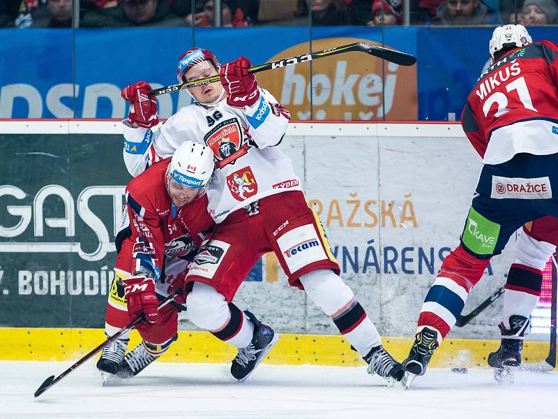 Hokejová extraliga: Mountfield HK - HC Dynamo Pardubice.