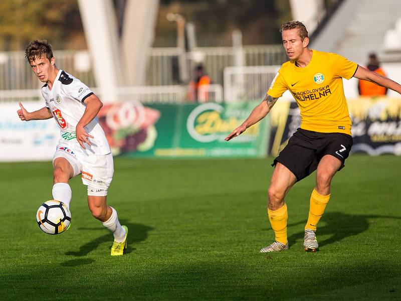 Fotbalová Fortuna národní liga: FC Hradec Králové - FK Baník Sokolov.