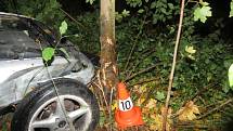 Kostelec nad Orlicí 15. října. Do stromu boural 38letý řidič Seatu a skončil v nemocnici.