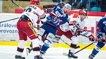 Čtvrtfinále play off hokejové extraligy: Mountfield HK - HC Kometa Brno.