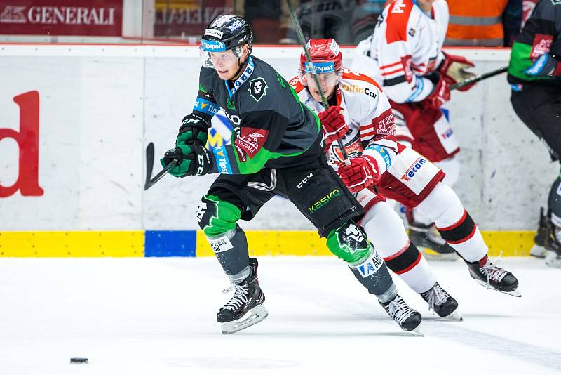 Hokejová extraliga: Mountfield HK - BK Mladá Boleslav.