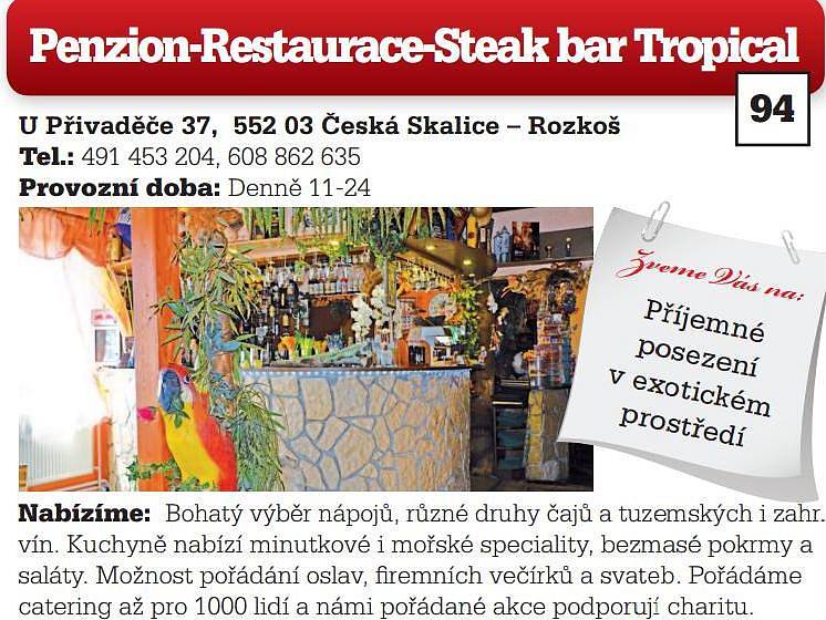 Penzion-Restaurace-Steak bar Tropical