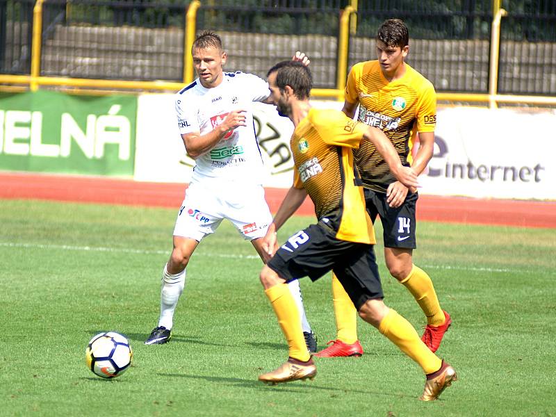 Fotbalová FORTUNA:NÁRODNÍ LIGA: FK Baník Sokolov - FC Hradec Králové.