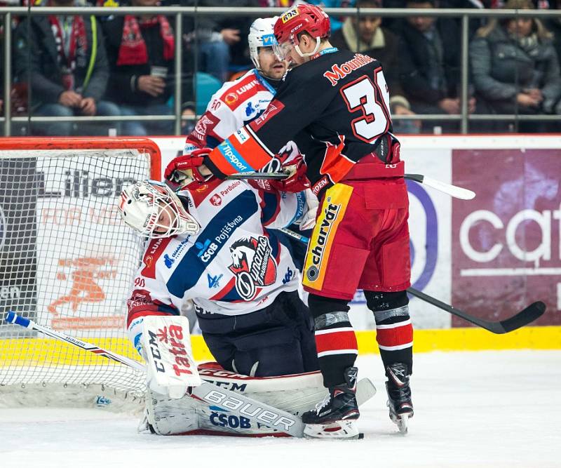 Hokejová extraliga: Mountfield HK - HC Dynamo Pardubice.