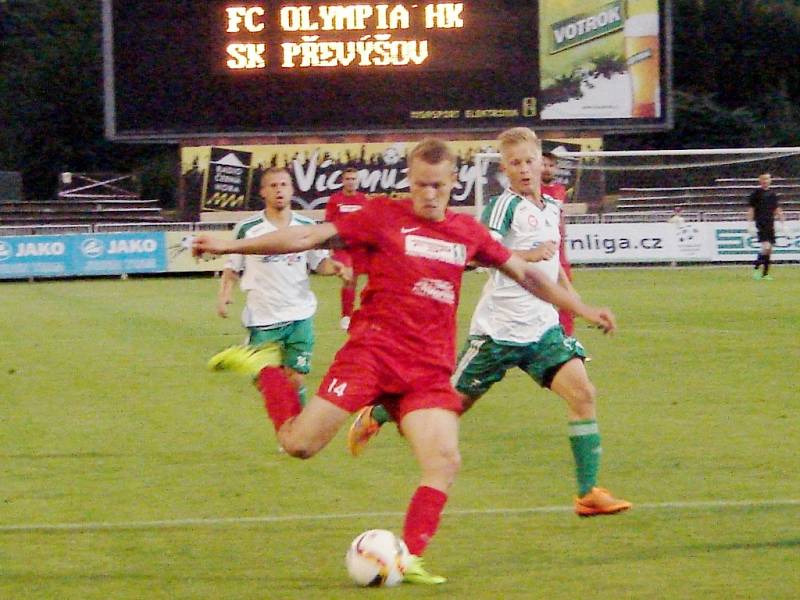 Česká fotbalová liga: FC Olympia Hradec Králové - SK Převýšov.