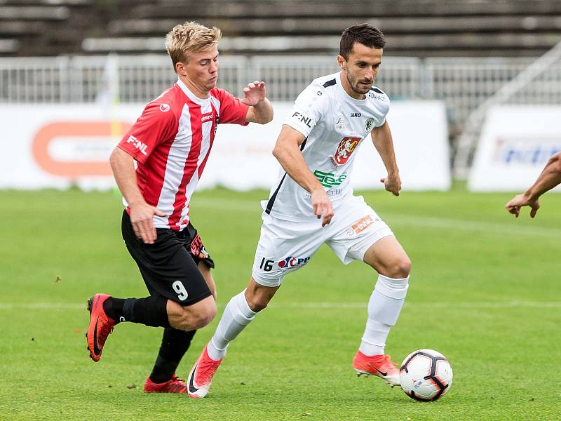 Fotbalová FORTUNA:NÁRODNÍ LIGA: FC Hradec Králové - FK Viktoria Žižkov.