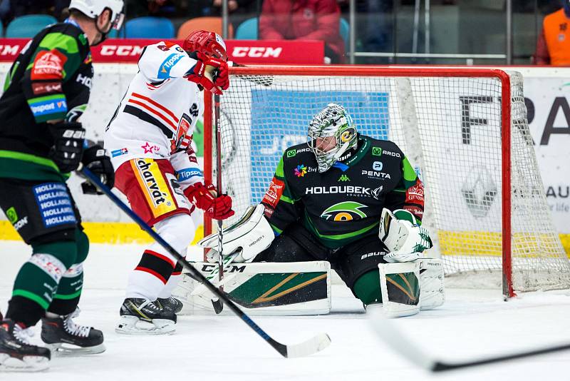 Hokejová extraliga: Mountfield HK - HC Energie Karlovy Vary.