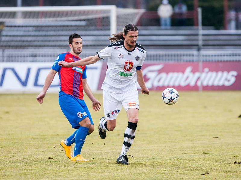 Fotbalová Synot liga: FC Hradec Králové - FC Viktoria Plzeň.