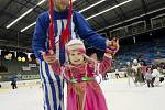 Karneval na ledě na královéhradeckém zimním stadionu.