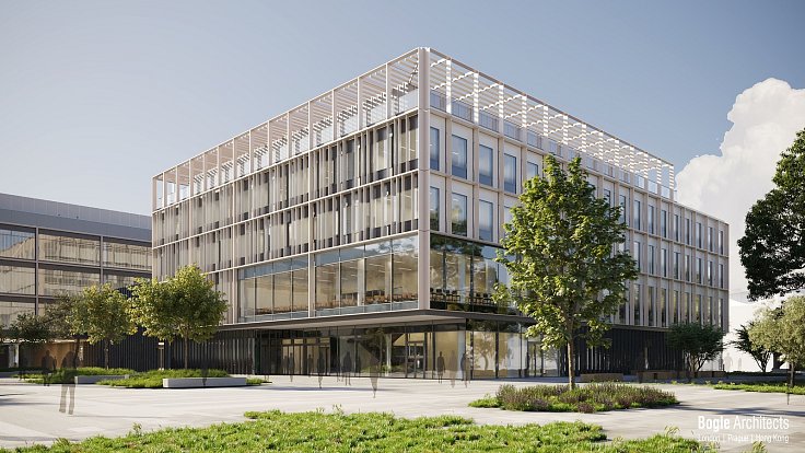 Univerzitní kampus MEPHARED 2 má být hotový v létě 2016. Takto bude vypadat podle vizualizací.