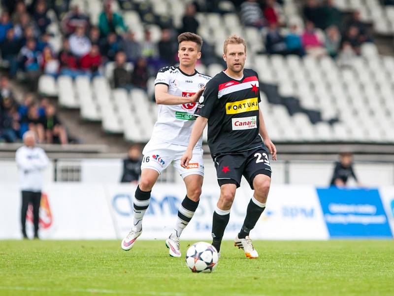 Fotbalová Synot liga: FC Hradec Králové - SK Slavia Praha.