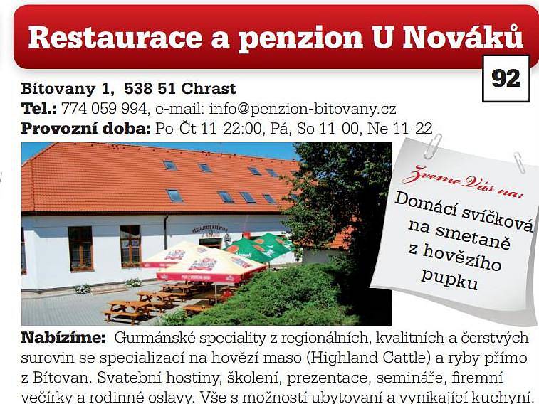 Restaurace a penzion U Nováků