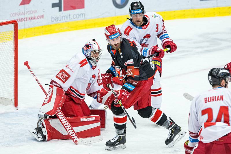 Hokejová extraliga: Mountfield HK - HC Olomouc.