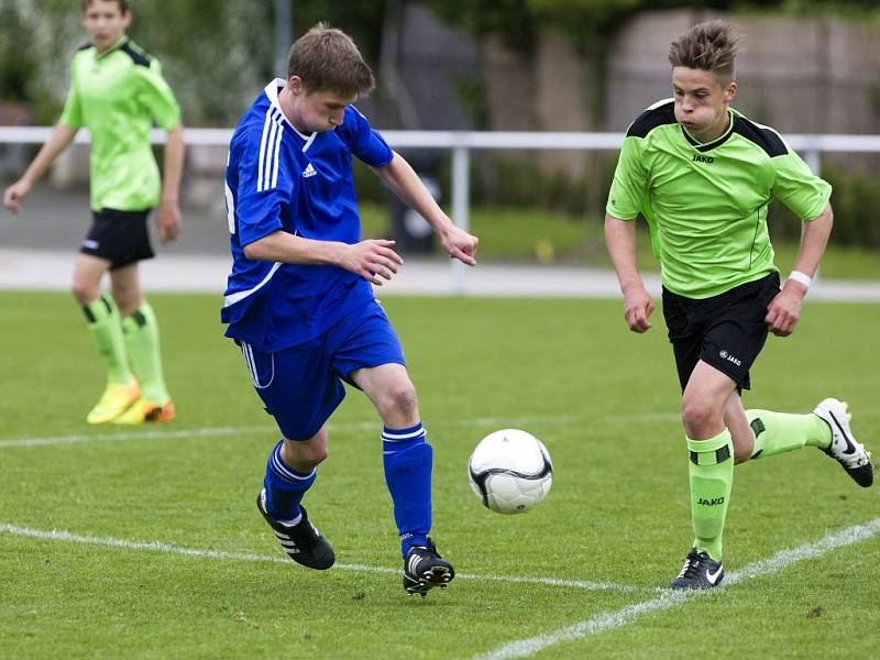 Fotbalový Kouba Cup žákovské kategorie U15 - o 1. až 3. místo: Královéhradecký KFS - Olomoucký KFS.