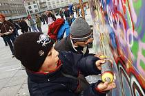 Grafity na Ulrichově náměstí
