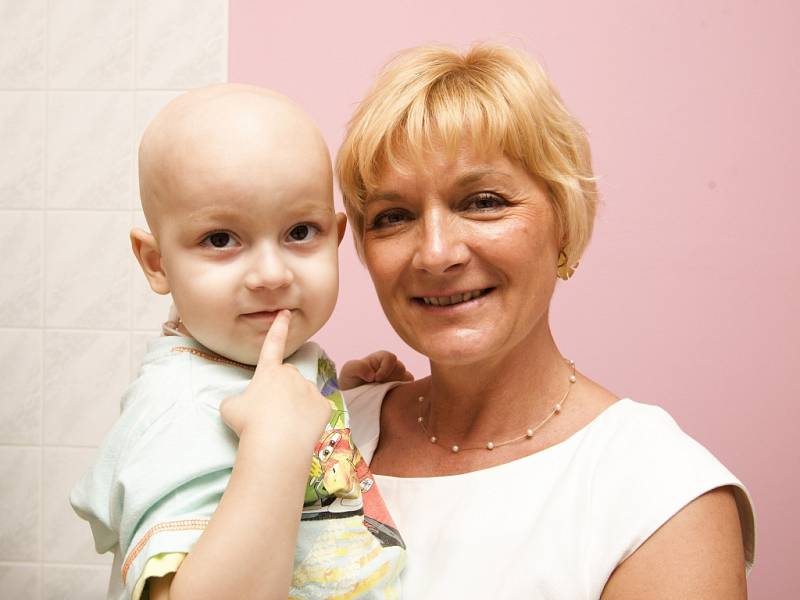 Vendula Svobodová na dětské onkologii hradeckén fakultní nemocnice.