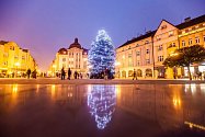 Vánoční výzdoba města Hradec Králové.
