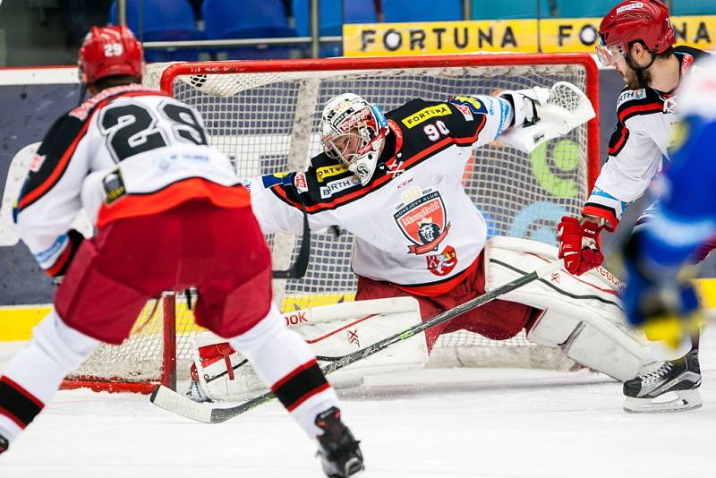 Hokejová extraliga: Mountfield HK - PSG Zlín.