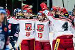 Hokejová extraliga: Mountfield HK - Bílí Tygři Liberec.