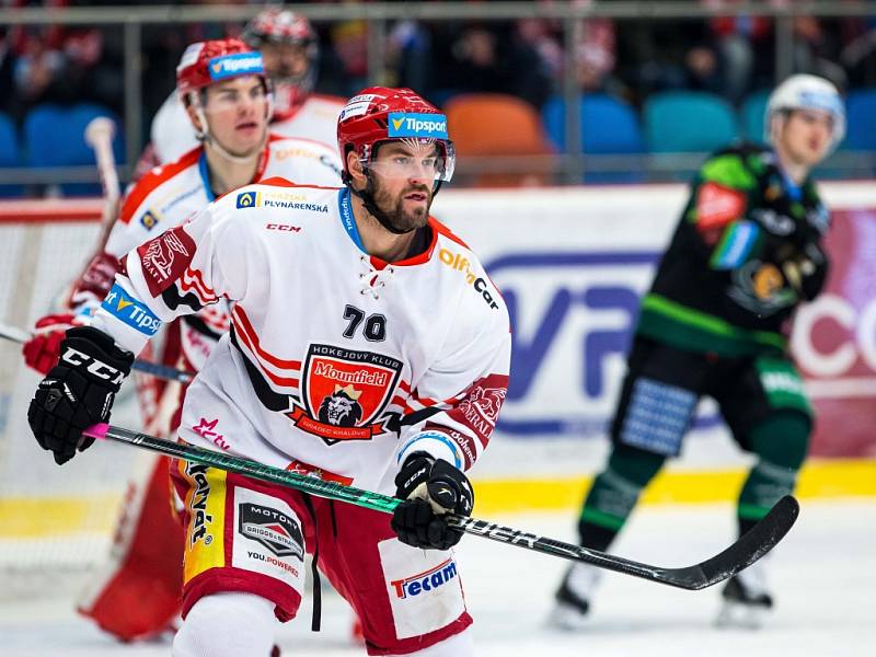 Hokejová extraliga: Mountfield HK - HC Energie Karlovy Vary.