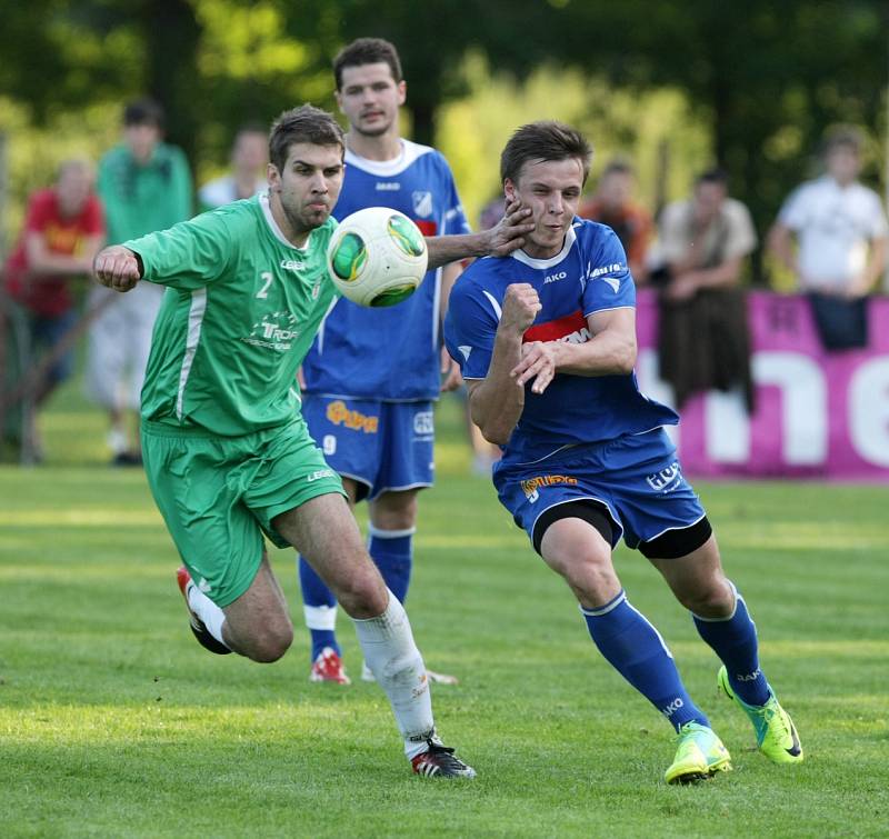 Fotbalový Pohár hejtmana Královéhradeckého kraje: SK Týniště nad Orlicí - FC Olympia Hradec Králové.