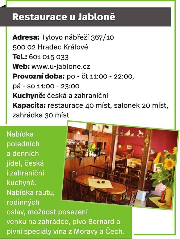 Restaurace u Jabloně, Hradec Králové