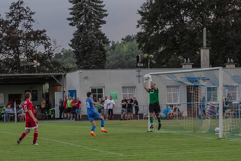 Železnice (v modrém) vs. Libčany 0:1.