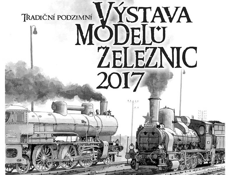 Pozvánka na výstavu modelů železnic.