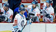 Čtvrtfinále play off hokejové extraligy: Mountfield HK - Bílí Tygři Liberec.