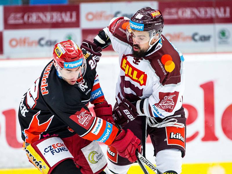 Hokejová extraliga: Mountfield HK - HC Sparta Praha.