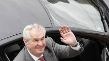 Prezident Miloš Zeman v Hradci Králové.