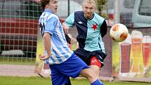 Krajský přebor ve fotbale: FC Slavia Hradec Králové - FC Kostelec nad Orlicí.