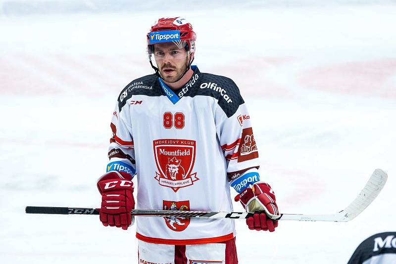 Úvodní utkání čtvrtfinále play off hokejového poháru Generali Česká Cup: Mountfield Hradec Králové - HC Oceláři Třinec