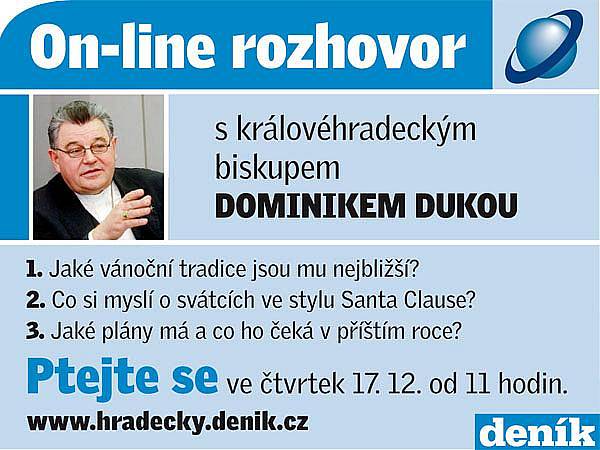 On-line rozhovor s biskupem Dominikem Dukou.