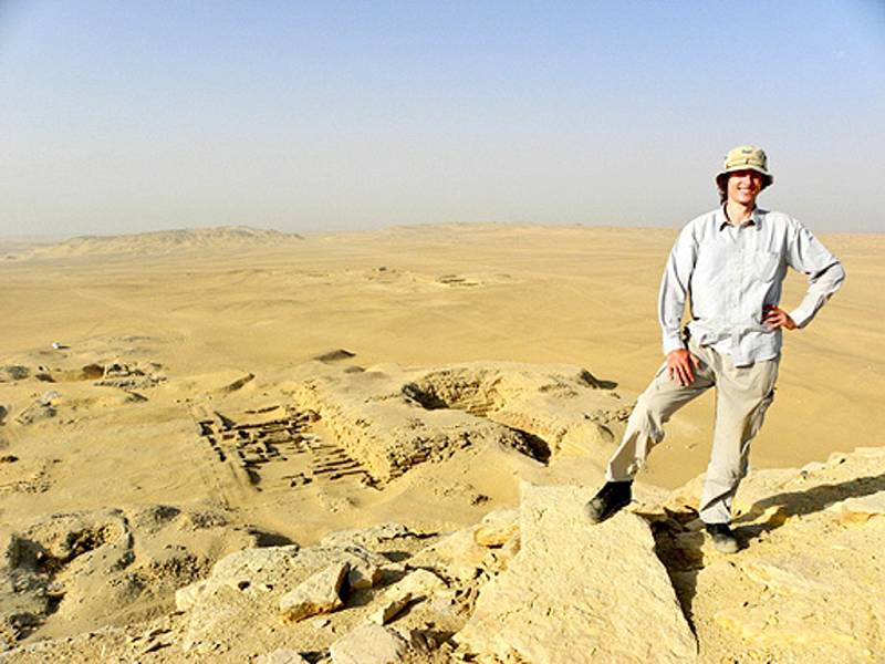 Archeolog Daniel Šichan na egyptské expedici.