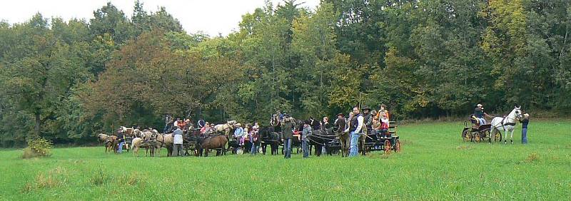 3. Hubertova jízda v Horních Černůtkách (sobota 25. září 2010).