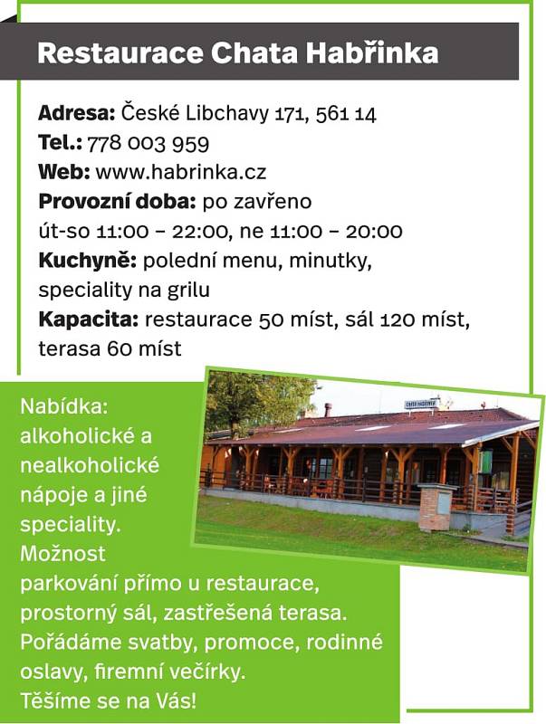 Restaurace Chata Habřinka, České Libchavy