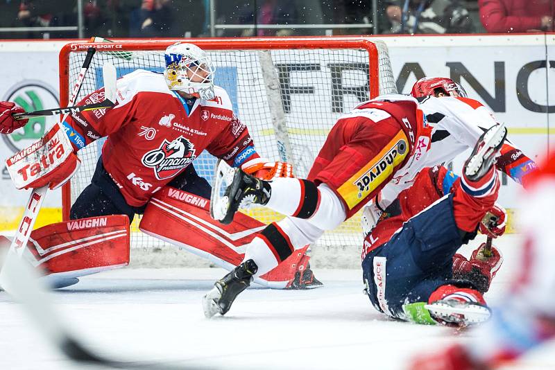 Hokejová extraliga: Mountfield HK - HC Dynamo Pardubice.