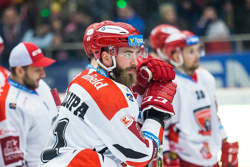 Hokejová extraliga: Mountfield HK - HC Dynamo Pardubice.