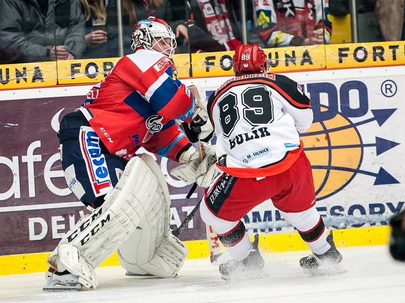 Hokejová extraliga: Mountfield HK - HC Dynamo Pardubice.