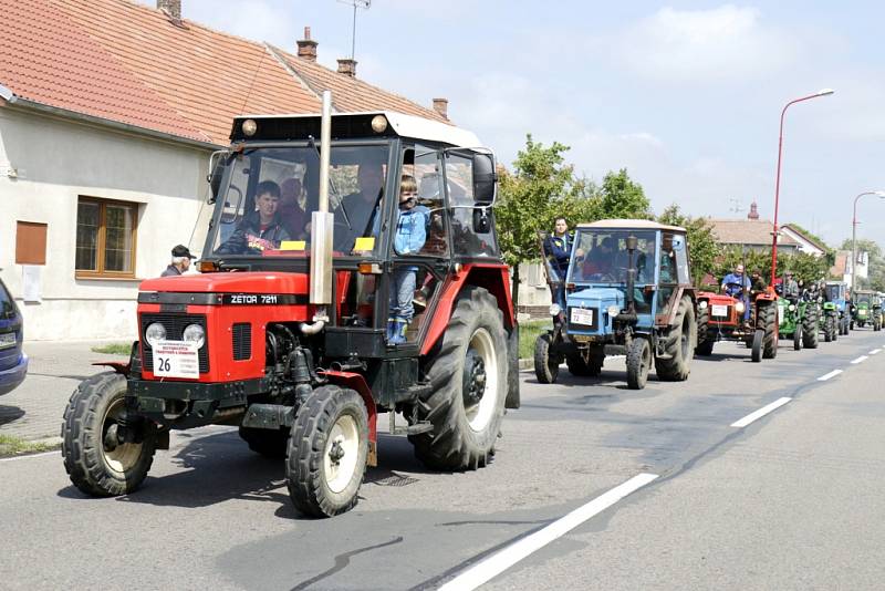 Traktoriáda v Novém Bydžově.