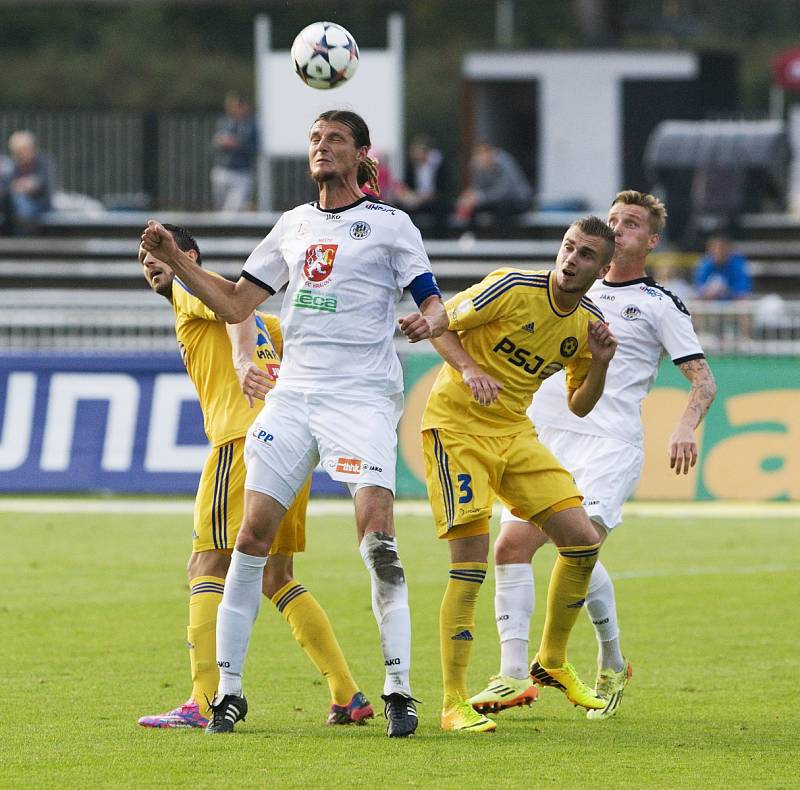 Fotbalová Synot liga: FC Hradec Králové - FC Vysočina Jihlava.