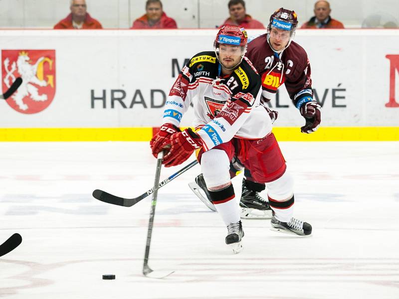 Hokejová extraliga: Mountfield HK - HC Sparta Praha.