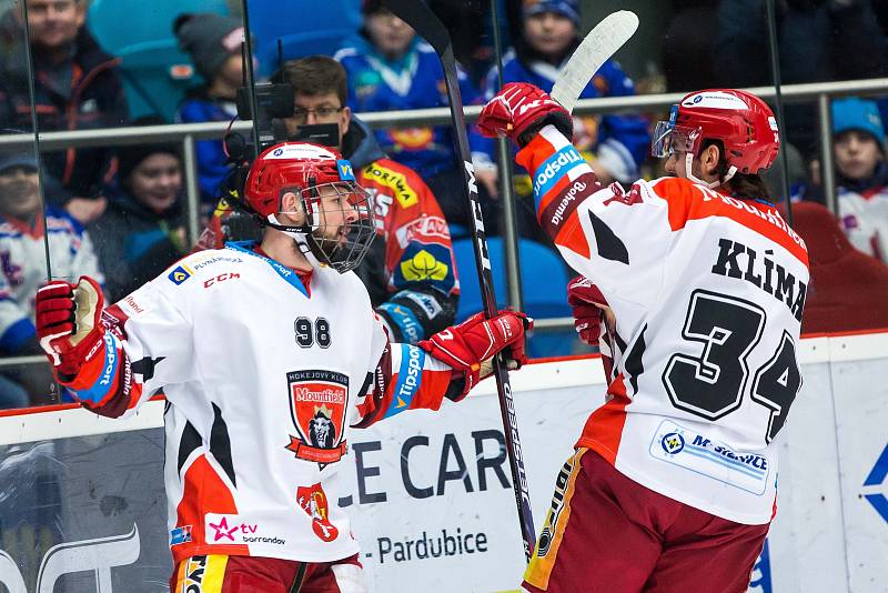 Hokejová extraliga: Mountfield HK - PSG Berani Zlín.