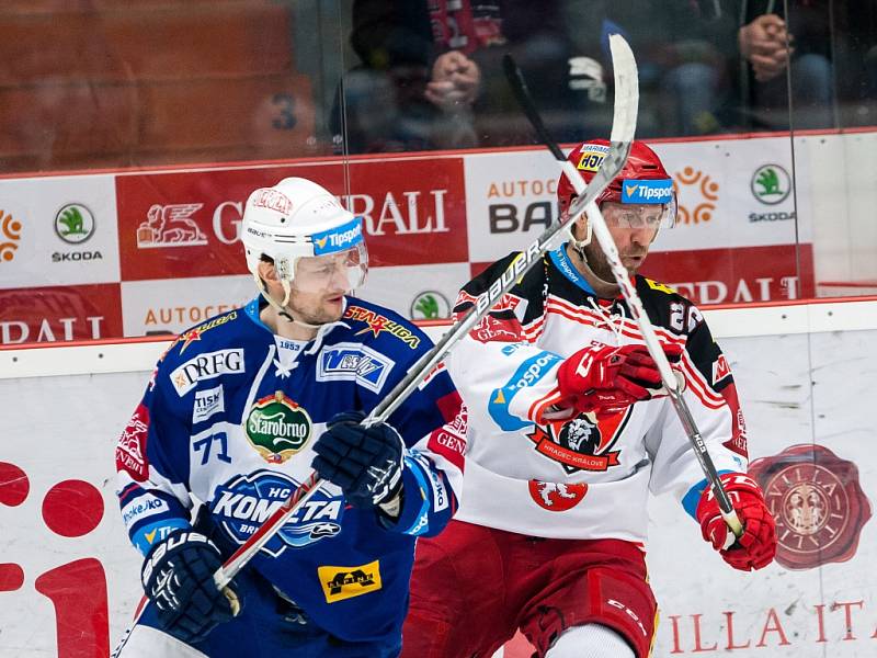 Hokejová extraliga: Mountfield HK - HC Kometa Brno.