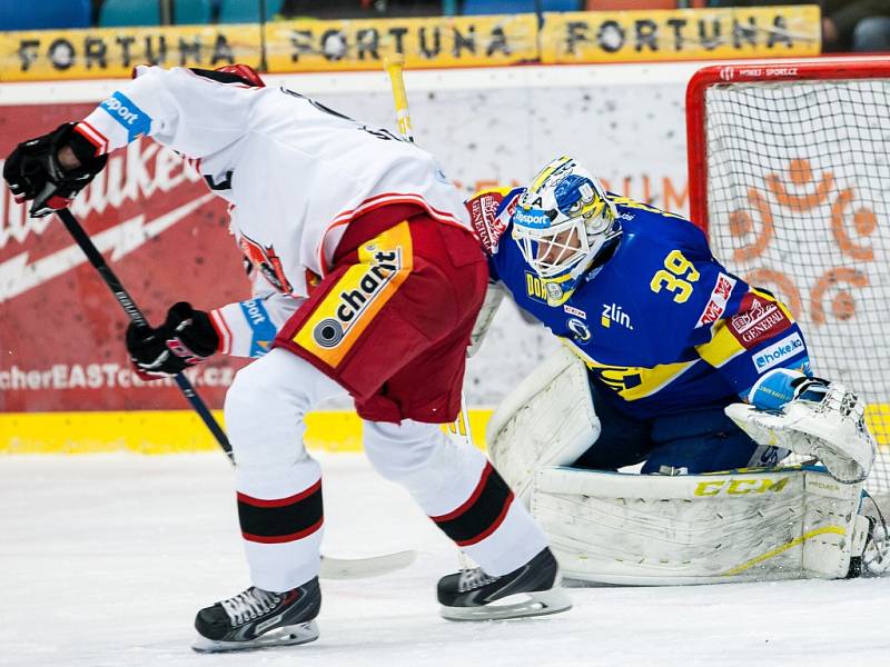 Hokejová extraligs: Mountfield HK - PSG Zlín.