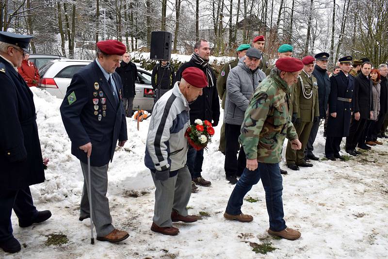 Vzpomínkový akt k 73. výročí příchodu paraskupiny Barium do Žamberka - Polska.