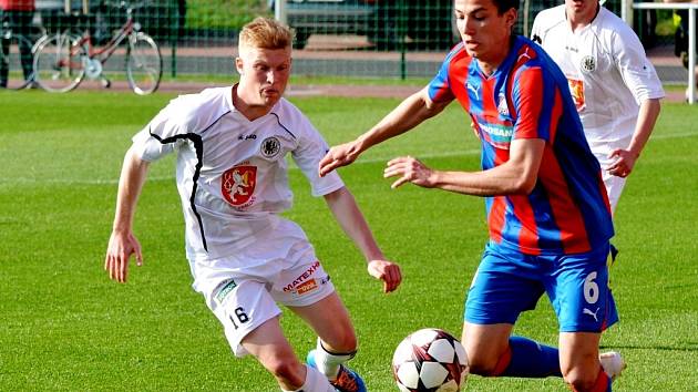 Juniorská liga ve fotbale: FC Hradec Králové - FC Viktoria Plzeň.