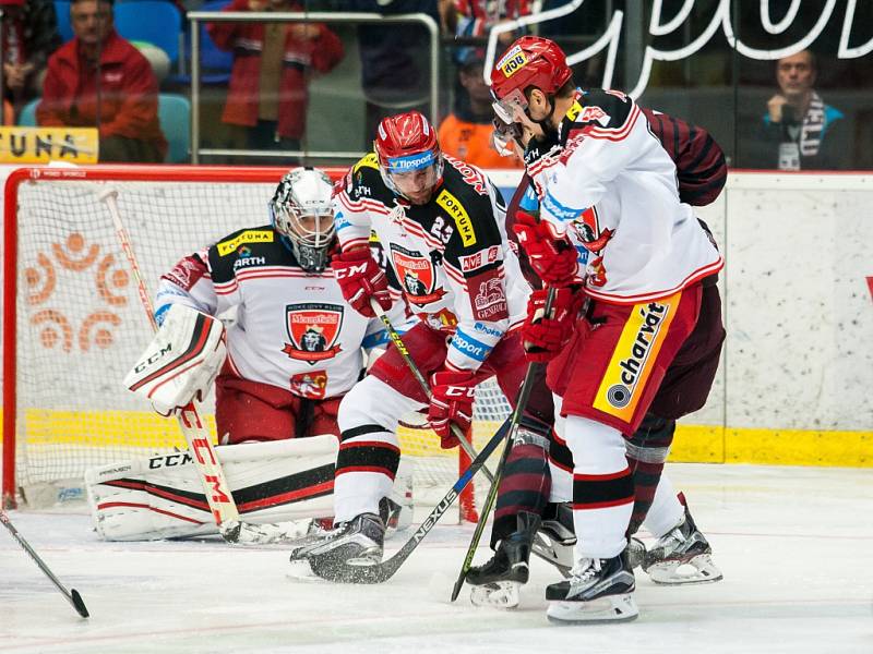 Hokejová extraliga: Mountfield HK - HC Sparta Praha.