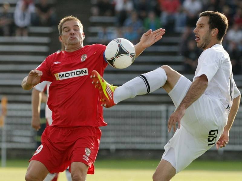 Fotbalová I. Gambrinus liga: FC Hradec Králové - FC Zbrojovka Brno.